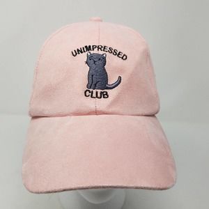 FOREVER 21 Unimpressed Club Pink Baseball Cap